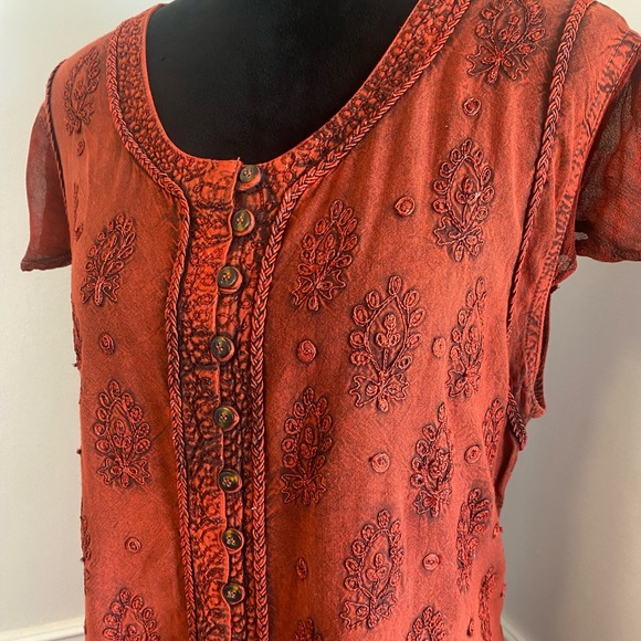 Advance Apparels, great condition, button up dress size 1X- 2X - Picture 3 of 16